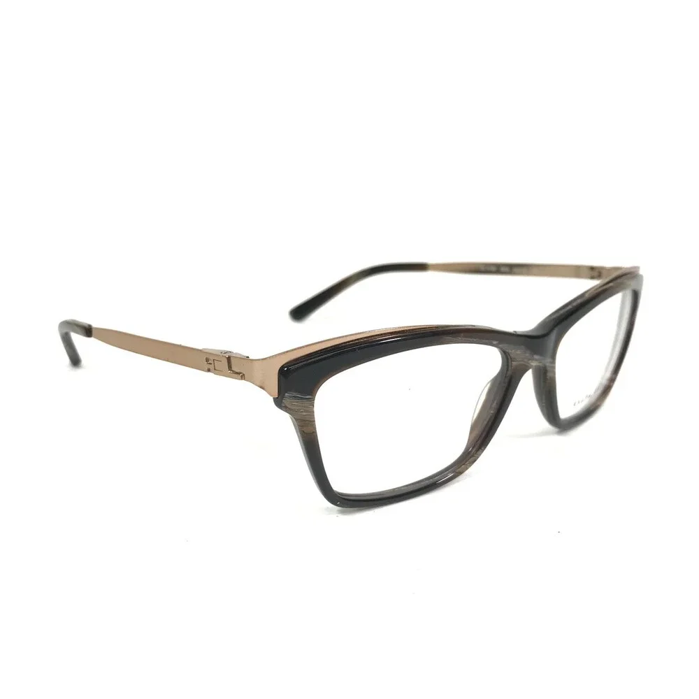Ralph Lauren Eyeglasses Frames RL 6165 5634 Brown Horn Gold Cat Eye 54-16-140